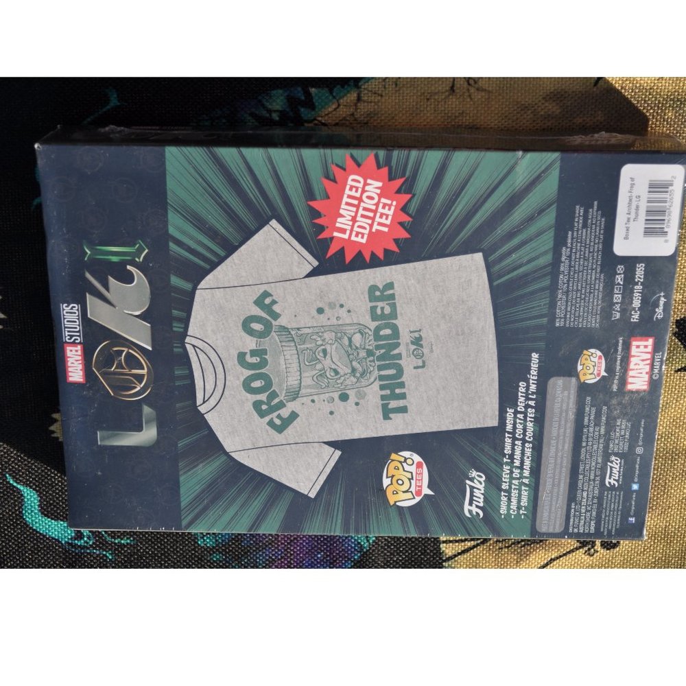 Funko Pop T-Shirt Frog Of Thunder Limited Edition Gray green